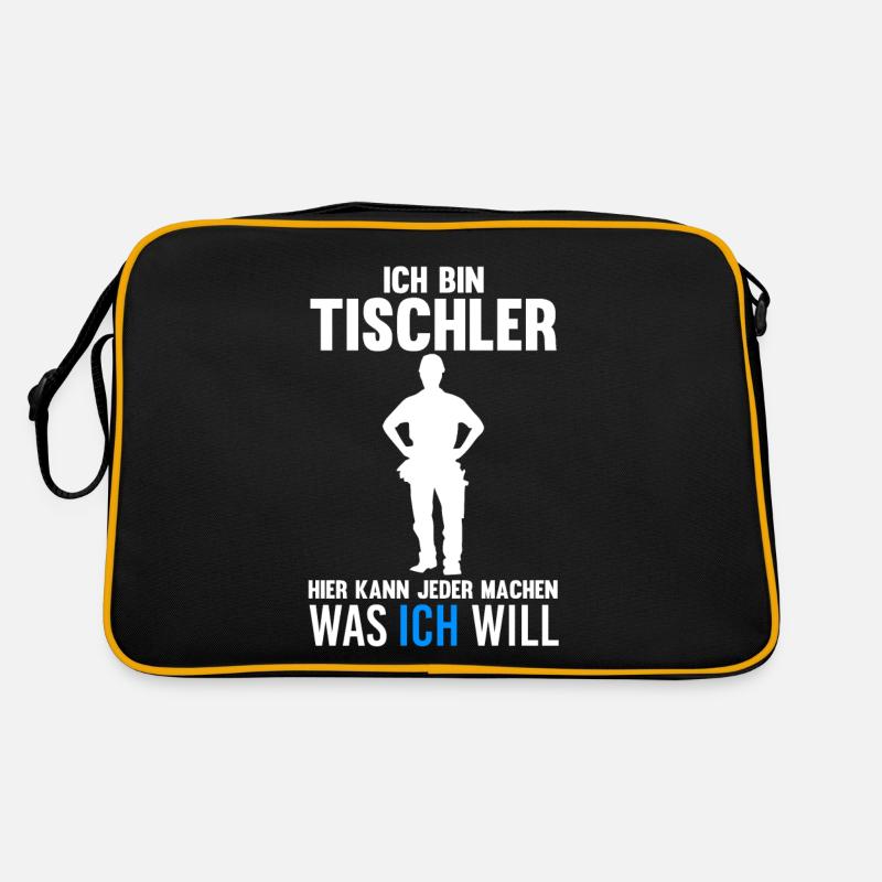 Tischler - Retro Tasche - Schwarz/Gold