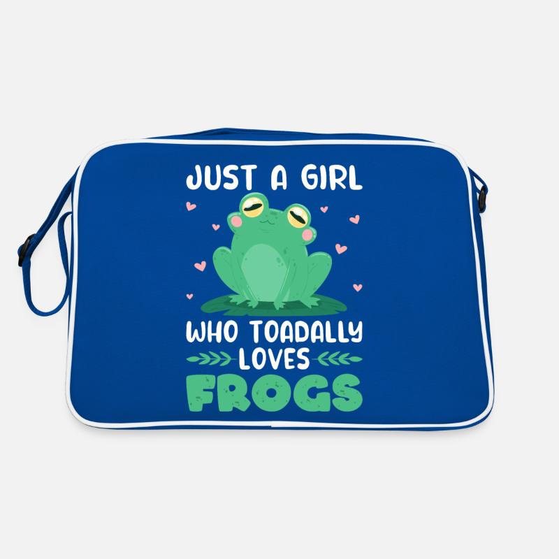 Frog Only a girl who loves toads Frogs Retro Bag