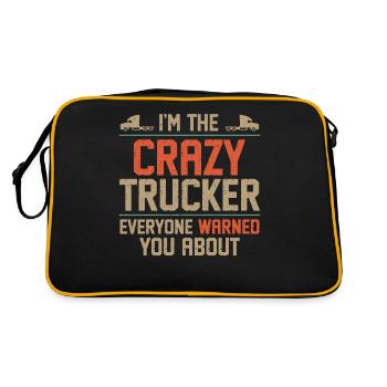 Trucker Truck Driver Vintage I'M - Retro Bag - black/gold - Back