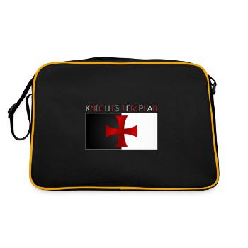 Templiers Chevaliers Templiers Croix Bannière - Sac Retro - noir/or - Dos