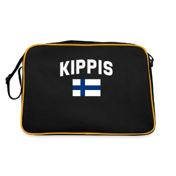 Finland Gift Scandinavia Finland Suomi Finne - Retro Bag - black/gold - Back