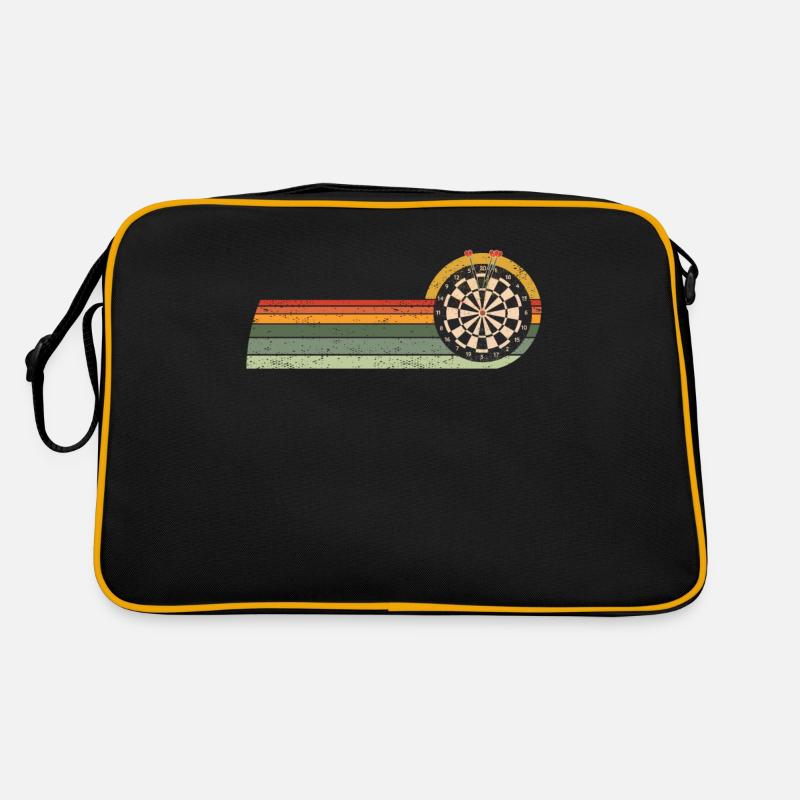Darts Player Vintage Dart Discs game Darts Retro Bag