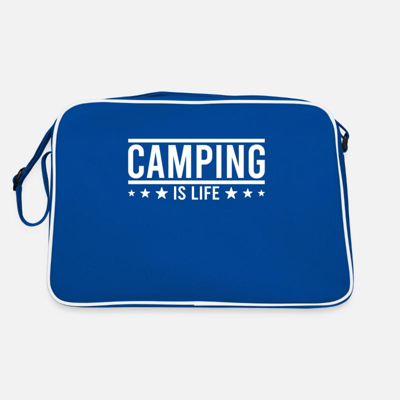 Camping Camping Saying Retro Bag