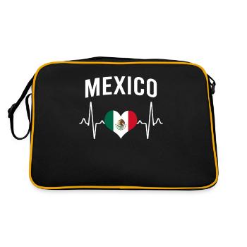 Mexico Mexico Heartbeat - Retro Bag - black/gold - Back