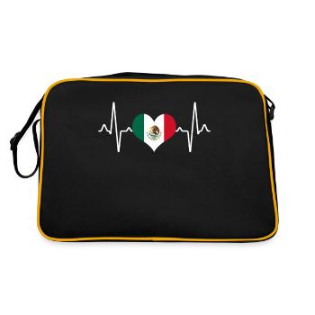 Mexico Mexico Heartbeat - Retro Bag - black/gold - Back