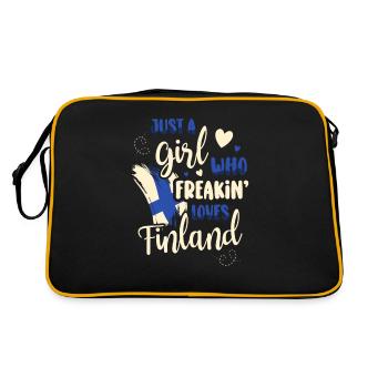 Finlande Tshirt Finlande Scandinavie - Sac Retro - noir/or - Dos