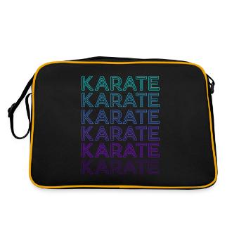 Karaté Rétro - Sac Retro - noir/or - Dos