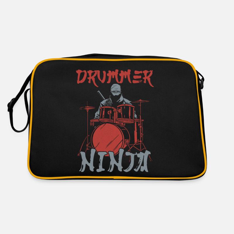 Batteur Batterie Set Ninja Vintage Sac Retro