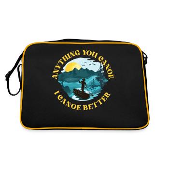 Canoe Canoeing Anything You Canoe - Retro Bag - black/gold - Back