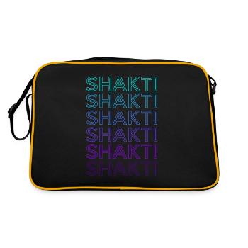 Shakti Déesse hindoue Mythologie Hindouisme Rétro - Sac Retro - noir/or - Dos