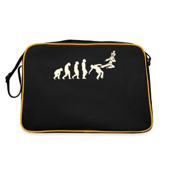 Joueur d’échecs Jeu d’échecs Évolution de l’échiquier - Sac Retro - noir/or - Dos