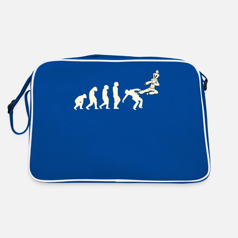 Joueur d’échecs Jeu d’échecs Évolution de l’échiquier Sac Retro