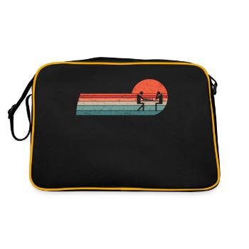 Joueur d’échecs Jeux d’échecs Jeu d’échecs Échiquier - Sac Retro - noir/or - Dos