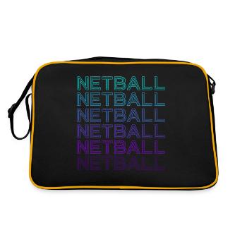 Netball Rétro - Sac Retro - noir/or - Dos