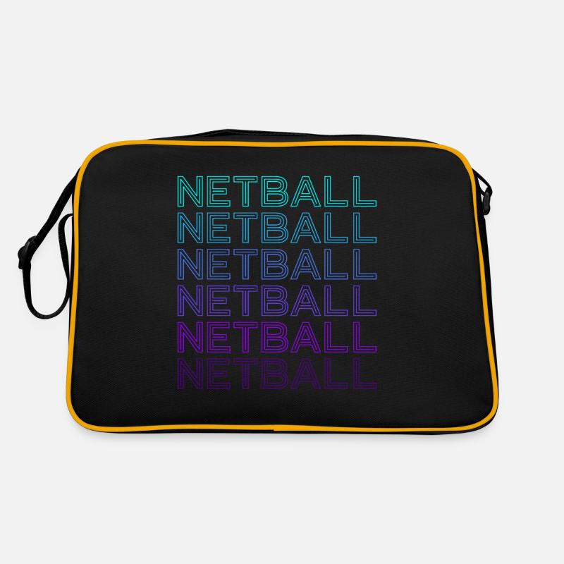 Netball Retro - Retro Bag - black/gold