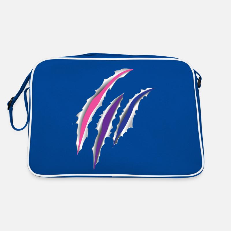 Bisexuel Bi Pride Flag Scratch Sac Retro