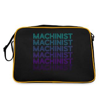 Cutting machine operator Cnc machine operator - Retro Bag - black/gold - Back