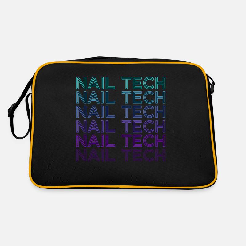 Nail Tech Kosmetikerin Nail Technician Retro Retro Tasche