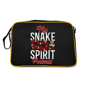 Serpent Serpent Mon Serpent Est Mon Serpent - Sac Retro - noir/or - Dos