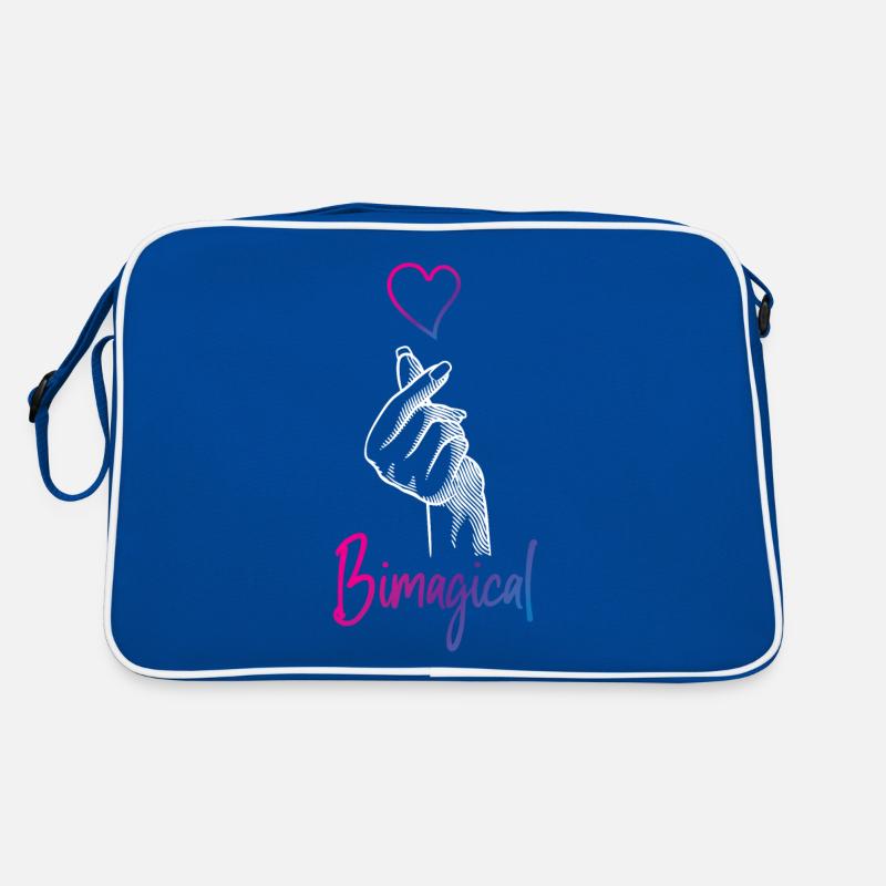 Bisexual Bi Pride Flag Pun Retro Tasche