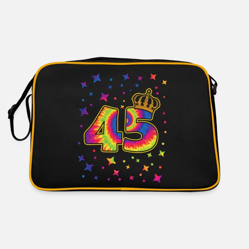 Tie-dye fête d’anniversaire 45 ans 45 ans Sac Retro