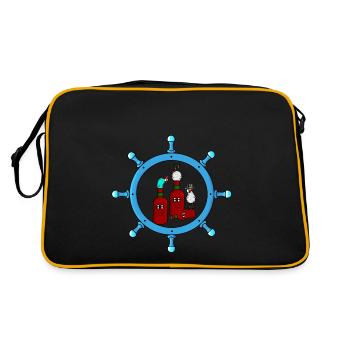 Maritim Seemann Chicken Beer Party Steering Wheel - Retro Bag - black/gold - Back