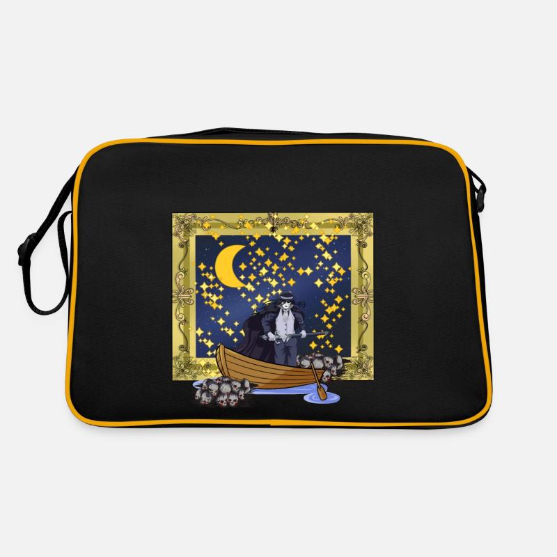 Starry Sky Fantasy Warrior Sword Fight Death Retro Bag