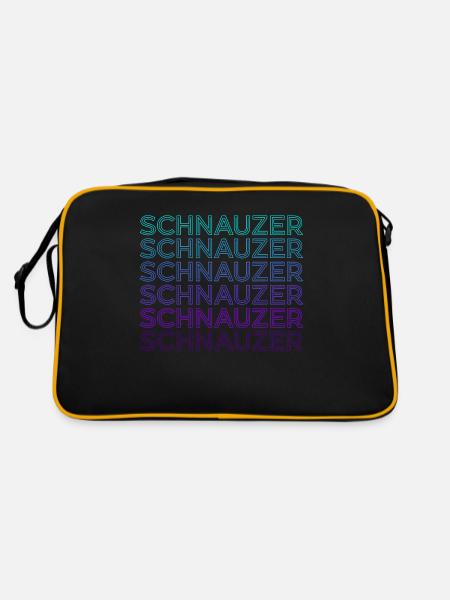 Schnauzer Rétro - Sac Retro - noir/or - Dos