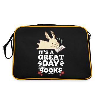 C’est un grand jour pour les livres - Sac Retro - noir/or - Dos