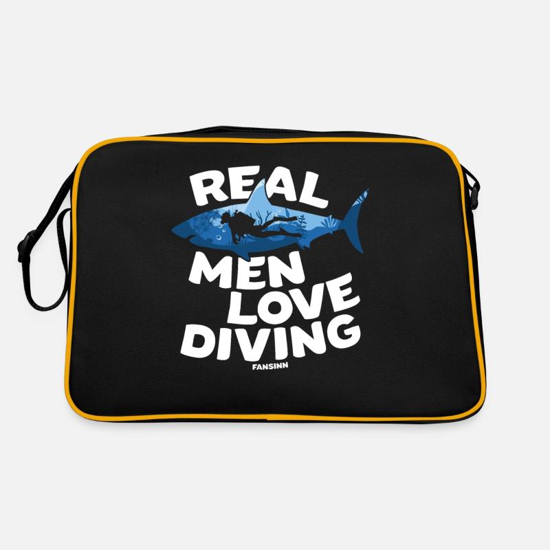 Real Men Love Diving Retro Bag