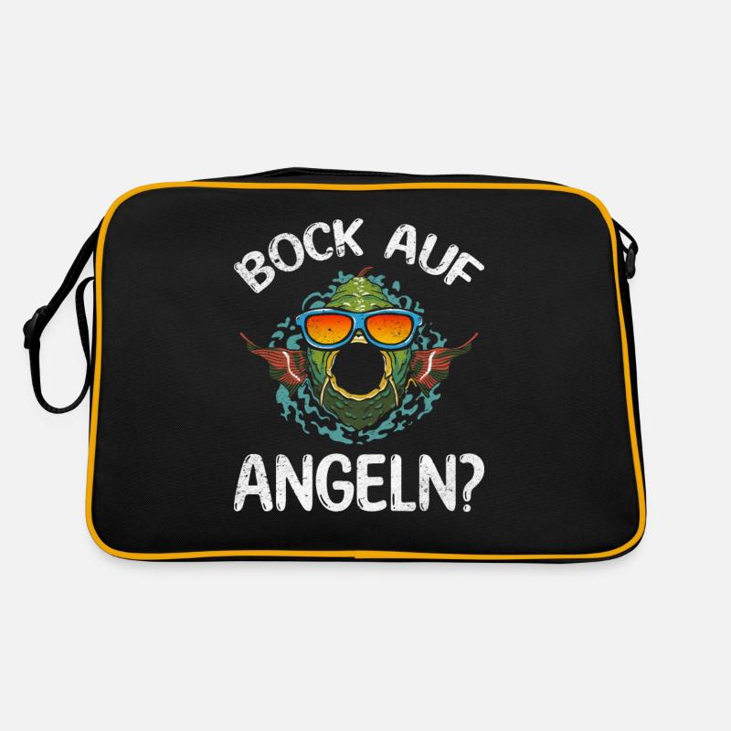 Fisch Angler Fischer Forellen Angeln - Bock auf Retro Tasche