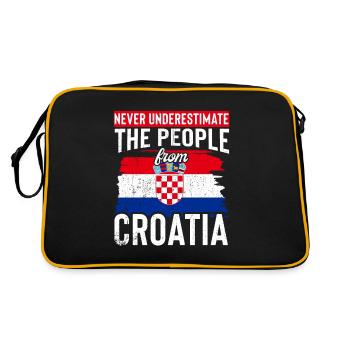 Tshirt Croatie - Sac Retro - noir/or - Dos