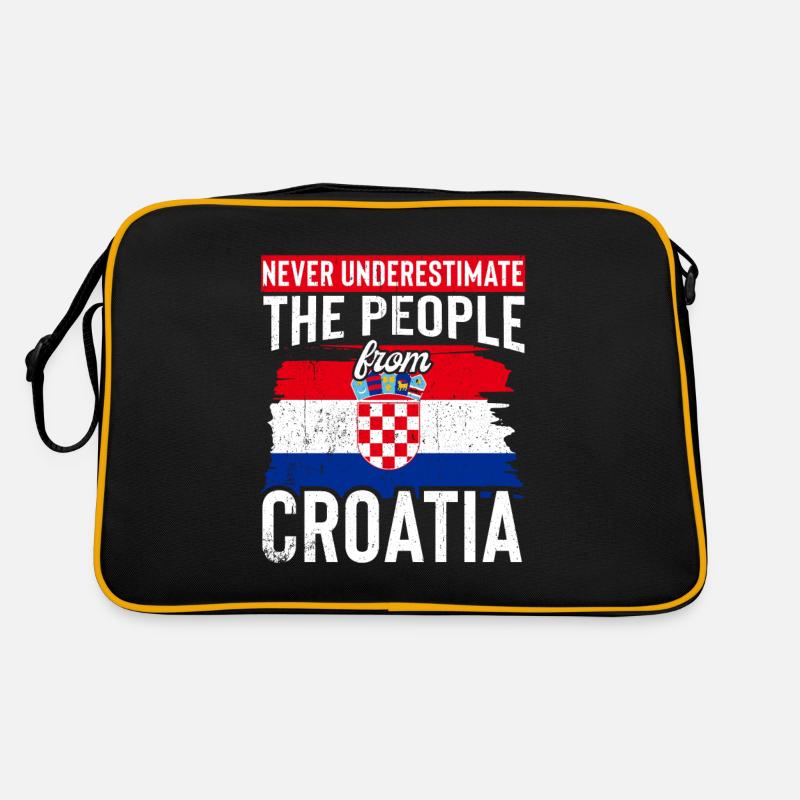 Tshirt Croatie Sac Retro