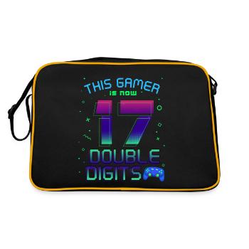 This Gamer Is Now 17 Double Digit 17. - Retro Bag - black/gold - Back