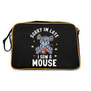 Souris Souris Cadeau Rat Rongeur Souris Souris Lousemaus - Sac Retro - noir/or - Dos