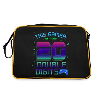 This Gamer Is Now 20 Double Digit 20. - Retro Bag - black/gold - Back