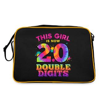 This girl is now 20 double digit 20. - Retro Bag - black/gold - Back