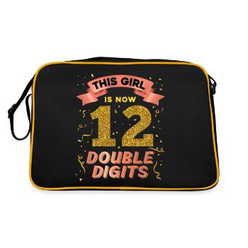 This Girl Is Now 12 Double Digits 12. - Retro Bag - black/gold - Back