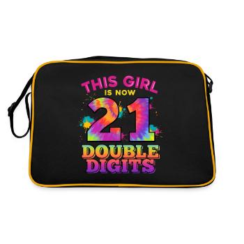 This Girl Is Now 21 Double Digits 21. - Retro Bag - black/gold - Back