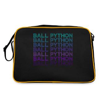 Boule Python Serpent Rétro - Sac Retro - noir/or - Dos