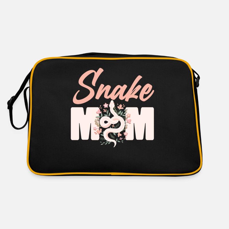 Serpent Serpent Maman Mère Fleur Sac Retro