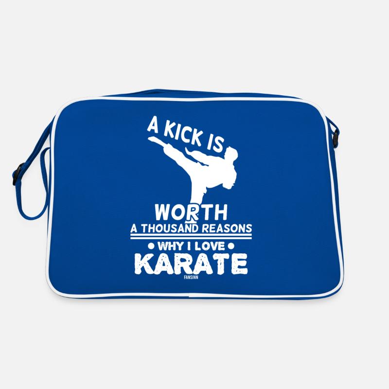 Karate Martial Arts Punching Technique Retro Bag