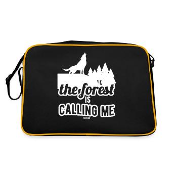 The Forest Is Calling Me - Retro Bag - black/gold - Back