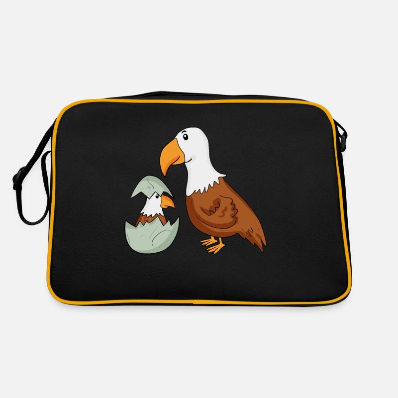 Aigle avec Bébé Aigle Sac Retro