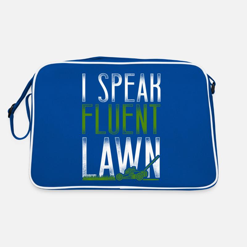 Lawn Mower Mowing Dad Father Retro Tasche
