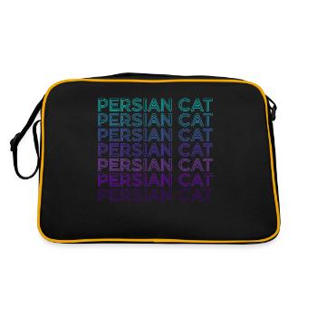 Chat Persan Rétro - Sac Retro - noir/or - Dos