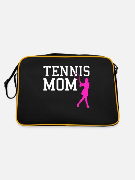 tennis mom - Retro Bag - black/gold - Back