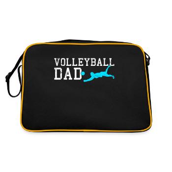 Papa volley-ball - Sac Retro - noir/or - Dos