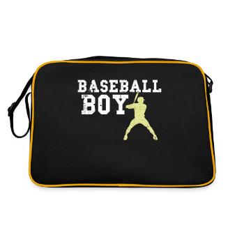 garçon de baseball - Sac Retro - noir/or - Dos