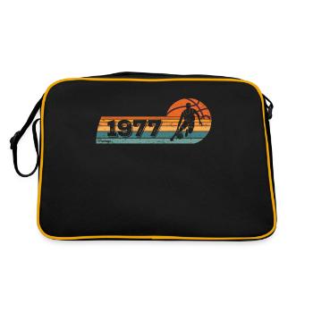 Basketball player born in 1977 Birthday - Retro Bag - black/gold - Back